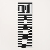 Strepen op strepen in zwart-wit yogamat (Voorkant)