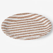 Strepen Papieren Bordje (Gekanteld)