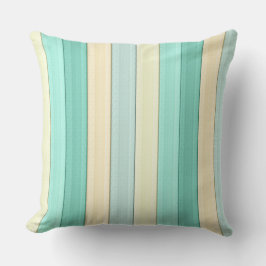 Strepen Pastel Mint Perzik verticaal geometrisch Buitenkussen