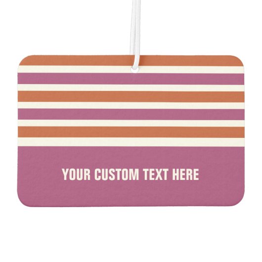 Strepen Patroon aangepaste auto luchtverfrisser (Achterkant)