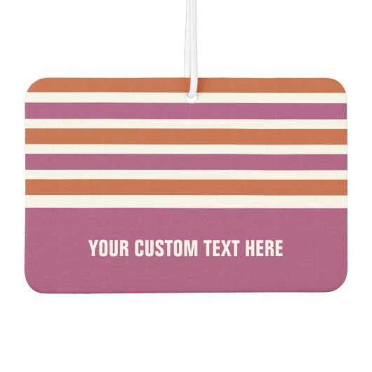 Strepen Patroon aangepaste auto luchtverfrisser (Voorkant)