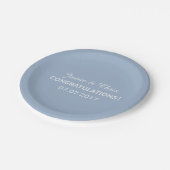 Strepen Patroon aangepaste bruiloft papier borden Papieren Bordje (Gekanteld)