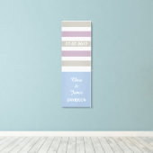 Strepen Patroon aangepaste grootte & tekst verpakt Canvas Afdruk (Insitu (Houten vloer))