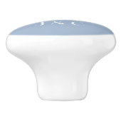 Strepen Patroon aangepaste monogram knoppen & pull (Zijkant)