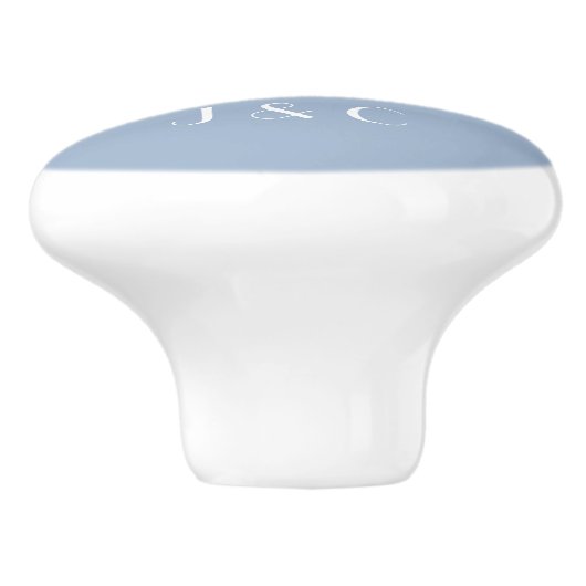 Strepen Patroon aangepaste monogram knoppen & pull (Zijkant)