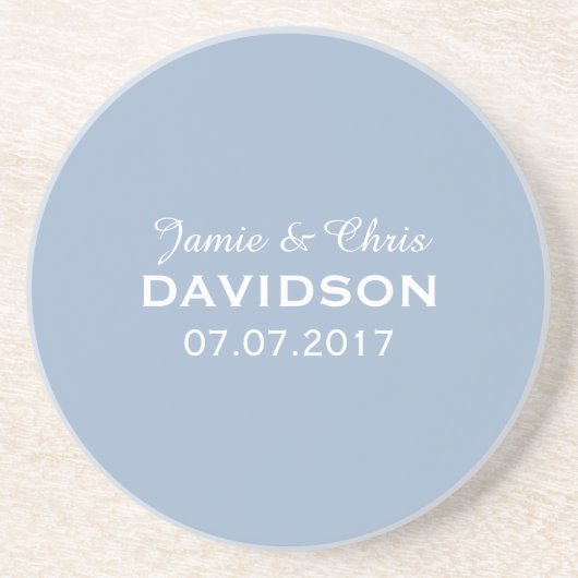 Strepen Patroon aangepaste monogram onderzetter (Voorkant)