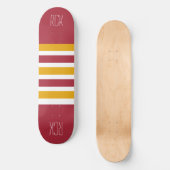 Strepen Patroon aangepaste monogram skateboards (Voorkant)