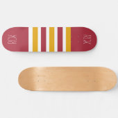 Strepen Patroon aangepaste monogram skateboards (Horizontaal)