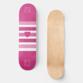 Strepen Patroon aangepaste monogram skateboards (Voorkant)