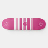 Strepen Patroon aangepaste monogram skateboards (Horizontaal)