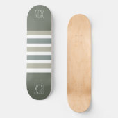 Strepen Patroon aangepaste monogram skateboards (Voorkant)