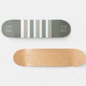 Strepen Patroon aangepaste monogram skateboards (Horizontaal)