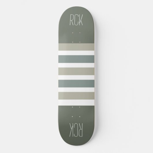 Strepen Patroon aangepaste monogram skateboards (Voorkant)