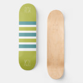 Strepen Patroon aangepaste monogram skateboards (Voorkant)