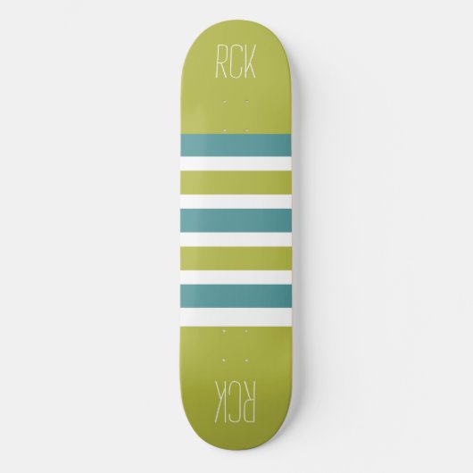 Strepen Patroon aangepaste monogram skateboards (Voorkant)
