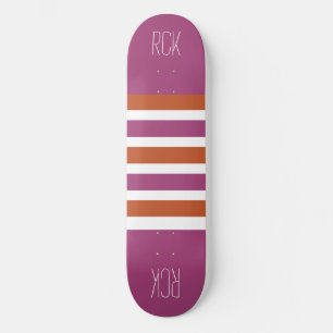 Strepen Patroon aangepaste monogram skateboards