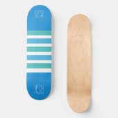 Strepen Patroon aangepaste monogram skateboards (Voorkant)
