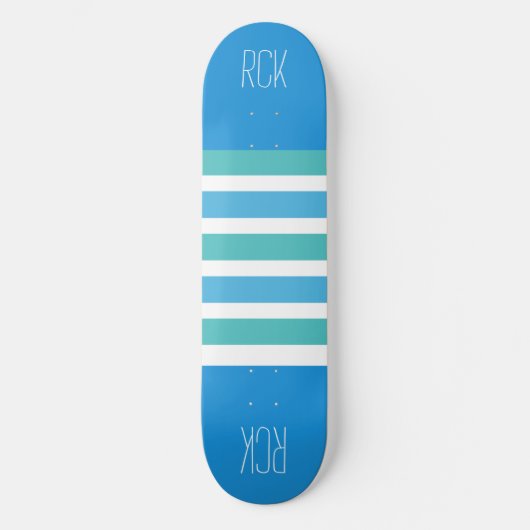 Strepen Patroon aangepaste monogram skateboards (Voorkant)
