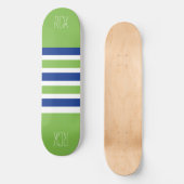 Strepen Patroon aangepaste monogram skateboards (Voorkant)