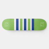 Strepen Patroon aangepaste monogram skateboards (Horizontaal)