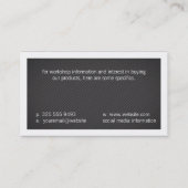 Strepen | Rand (wit) Visitekaartje (Achterkant)