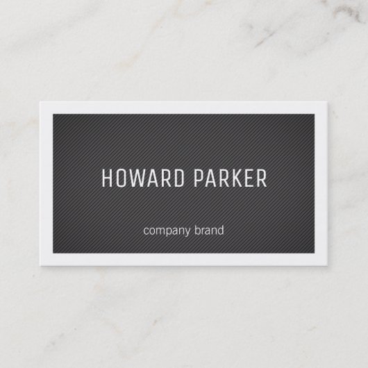 Strepen | Rand (wit) Visitekaartje (Voorkant)