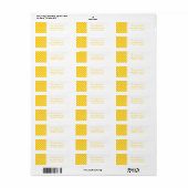 Strepen retouradreslabel etiket (Full Sheet)