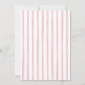 Strepen Roze Tacos Brouwt Luiers Meisje Baby showe Kaart (Achterkant)