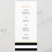 Strepen, schedel paar Halloween bruiloft kaart (Achterkant)