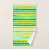 Strepen Sinaasappel, Citroen, Limoen, Blauw, Klei Bad Handdoek (Handdoek)