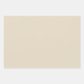 Strepen / Solid Beige Ivoor Wrapping Papierbladen Inpakpapier Vel (Voorkant 3)