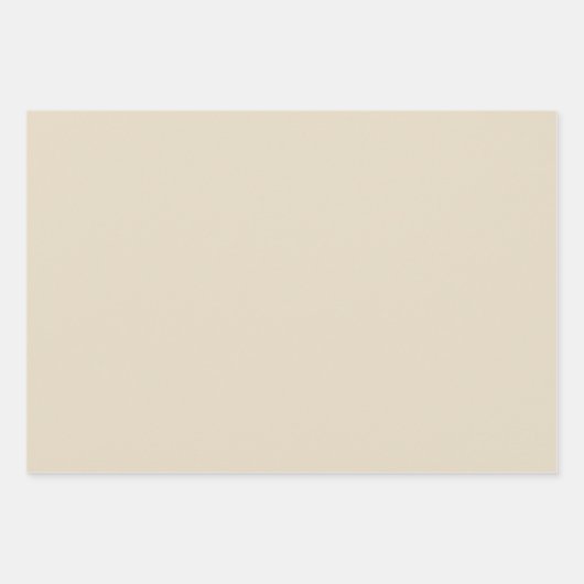 Strepen / Solid Beige Ivoor Wrapping Papierbladen Inpakpapier Vel (Voorkant 3)