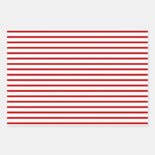 Strepen & Stippen Kerstmis Inpakpapier Vel (Voorkant 2)