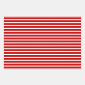 Strepen & Stippen Kerstmis Inpakpapier Vel (Voorkant)