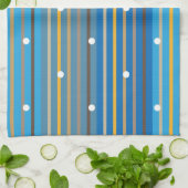 strepen stippen theedoek (Gevouwen)