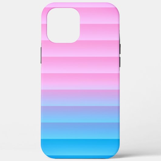 Strepen Turquoise Lavendel - Veel Kleuren Gradiënt Case-Mate iPhone Case (Achterkant)