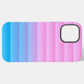Strepen Turquoise Lavendel - Veel Kleuren Gradiënt iPhone Hoesje (Achterkant horizontaal)