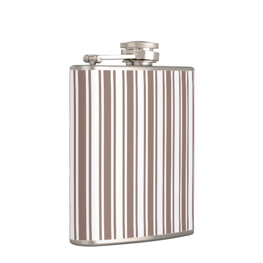 strepen van bruin en wit snoep heupfles (Rechts)