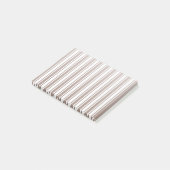 strepen van bruin en wit snoep post-it® notes (Schuin)