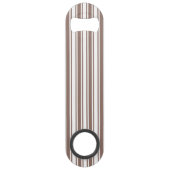 strepen van bruin en wit snoep speed flessenopener (Achterkant)