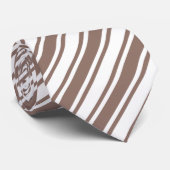 strepen van bruin en wit snoep stropdas (Opgerold)