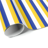 Strepen van geel, blauw en wit papier (Rol Hoek)