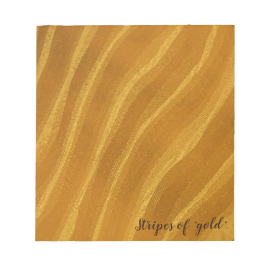strepen van "goud" notitieblok (Voorkant)
