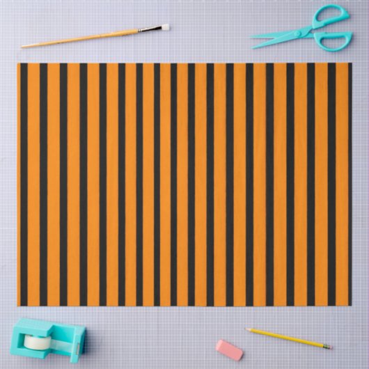 Strepen van Halloween Tissuepapier (Craft)