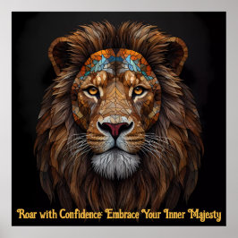 Strepen van inspiratie: omarm je unieke leven poster