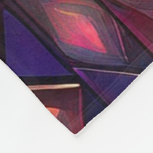 Strepen van kleur schitteren fleece deken (Hoek)