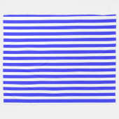 strepen van koninklijk blauw en wit snoep fleece deken (Voorkant (Horizontaal))