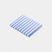 strepen van koninklijk blauw en wit snoep post-it® notes (Schuin)