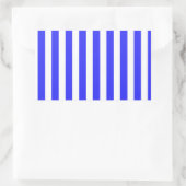 strepen van koninklijk blauw en wit snoep rechthoekige sticker (Tas)