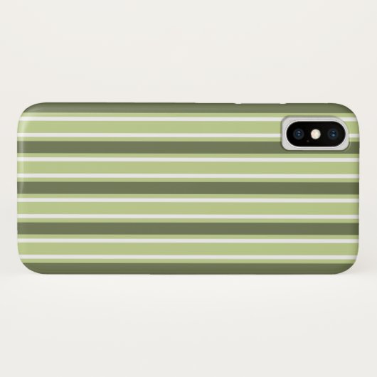 strepen van olijven en van witte snoep Case-Mate iPhone case (Achterkant (horizontaal))